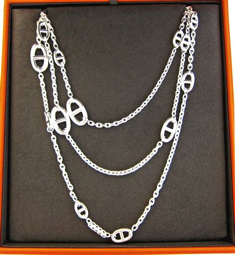 farandole 160 hermes|hermes farandole silver necklace.